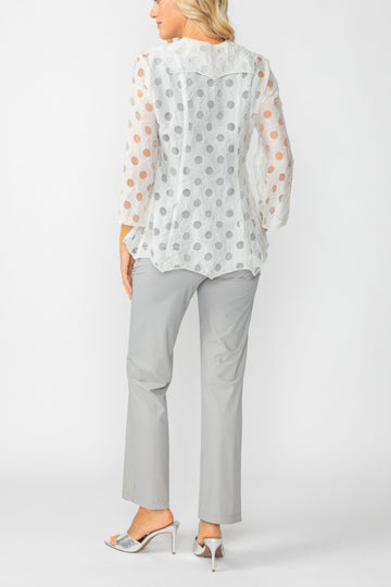 White Spider Collar Shape Merrow Jacket